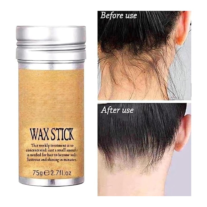 3 Barra de Cera Para Peinar El Cabello, 75g, Control