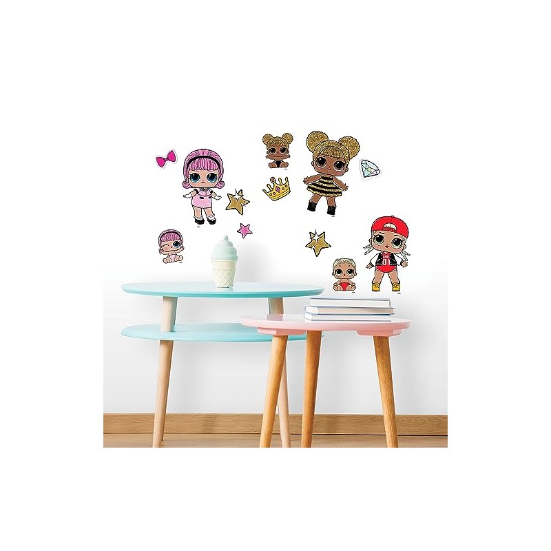L.O.L. Surprise! RoomMates RMK3888SCS Peel and Stick Wall Decals