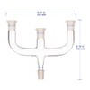 Labasics 4 Way Claisen Distillation Adapter with 14/20 Joints Connecting
