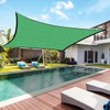 Sun Shade Outdoor Rectangle Shade Sail with 8m Rope Non-Woven