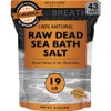 Aromasong Raw Dead Sea Bath Salts - Contains More Minerals with Minimal Cleaning Mud 100% Pure and Natural 19 Pound Soak Bulk Resealable Pack, 304 Ounce (Pack of / 아로마송 생 사해 목욕 소금 - 최소 세척 진흙을 포함한 더 많은 미네랄 함유 100% 순수 및 천연 19파운드 담급니다 대량 재밀봉 가능한 팩, 304 Ounce (Pack of