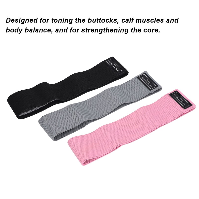 3PCS Resistance Bands Elastic High Pulling Force Exercise Workout Band