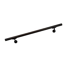 Aluminum Handrail Direct OHR 8' Handrail Section with Mounts - Dark Copper - Stair Hand Rail - USA Made Railing- Easy to Install Handrails for Outdoor & Indoor Stairs, Porch & Deck Stair Hand Rail