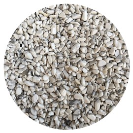 GAF TREASURES Wholesale Natural Semi Tumbled White Howlite Gemstone Chips, Crushed Mini Crystals, Undrilled Crystal Chips (White Howlite, 0.25 Pound)