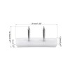 sourcing map Furniture Feet Nail Plastic Glide Nails Square Chair