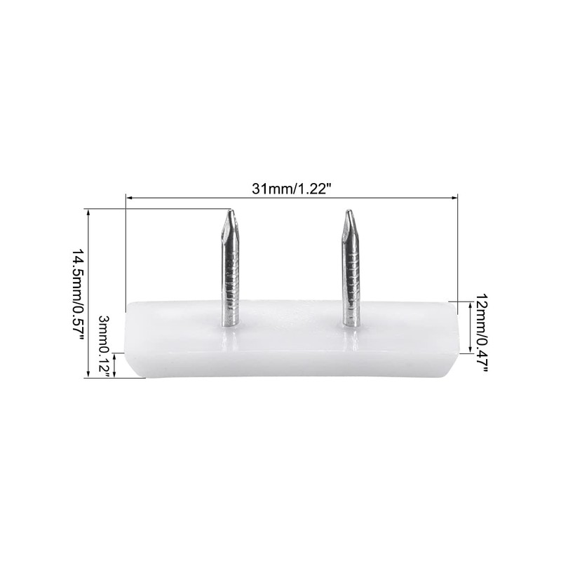 sourcing map Furniture Feet Nail Plastic Glide Nails Square Chair