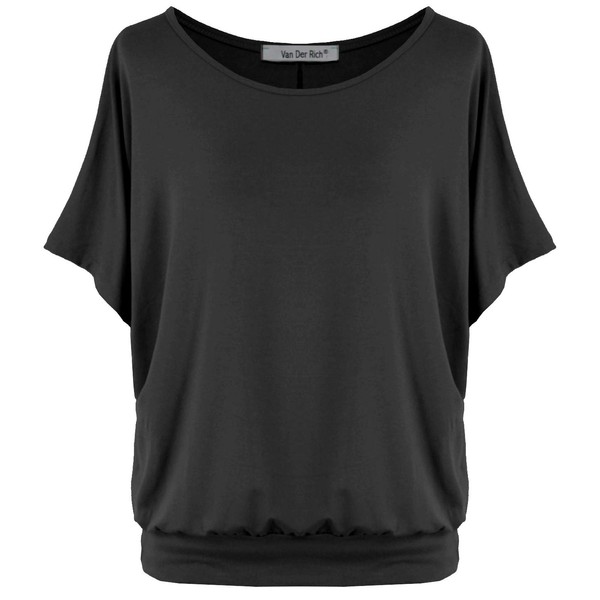 Batwing Tops for Women – Oversized Casual T-Shirt with Banded
