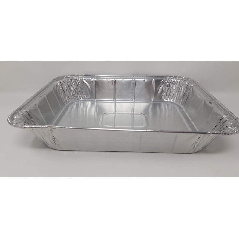 12 x Aluminium Foil Deep Rectangular Roasting Oven Baking Dish