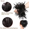 Tousled Updo Messy Bun Hair Piece Scrunchies Hair Synthetic Wavy