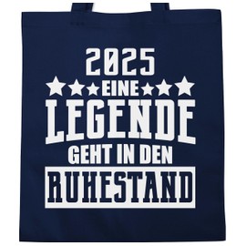 Shirtracer - Cotton Bag - 2024 A Legend Retirement I Gift Retirement, 2 Navy Blue