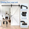 BiceNoning Sliding Door Loop Lock, 90/180 Degree Stainless Steel Patio