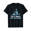 Snowmobile Life Is Simple Snowmobiling Snow Machine T-Shirt