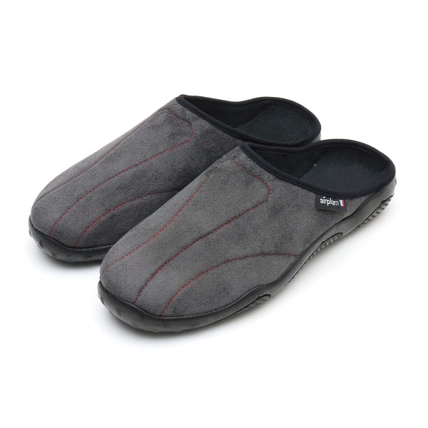 Air Plum Dakar Sodopac Room Shoes, Slippers, Indoor Shoes, Made in France, 41 grey