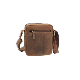 Visconti Compact Leather Messenger/Travel Bag S8 Oil Tan