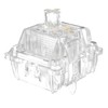 DUROCK Ice King Tactile Switches, 68g Progressive Spring Transparent Clear