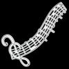 Musical Notes/Sheet Music Metal Cutting Die, Musician, Stencil, Card Making,