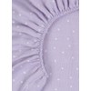 Under The Nile Muslin - Bassinet Sheet - Lavender Stars