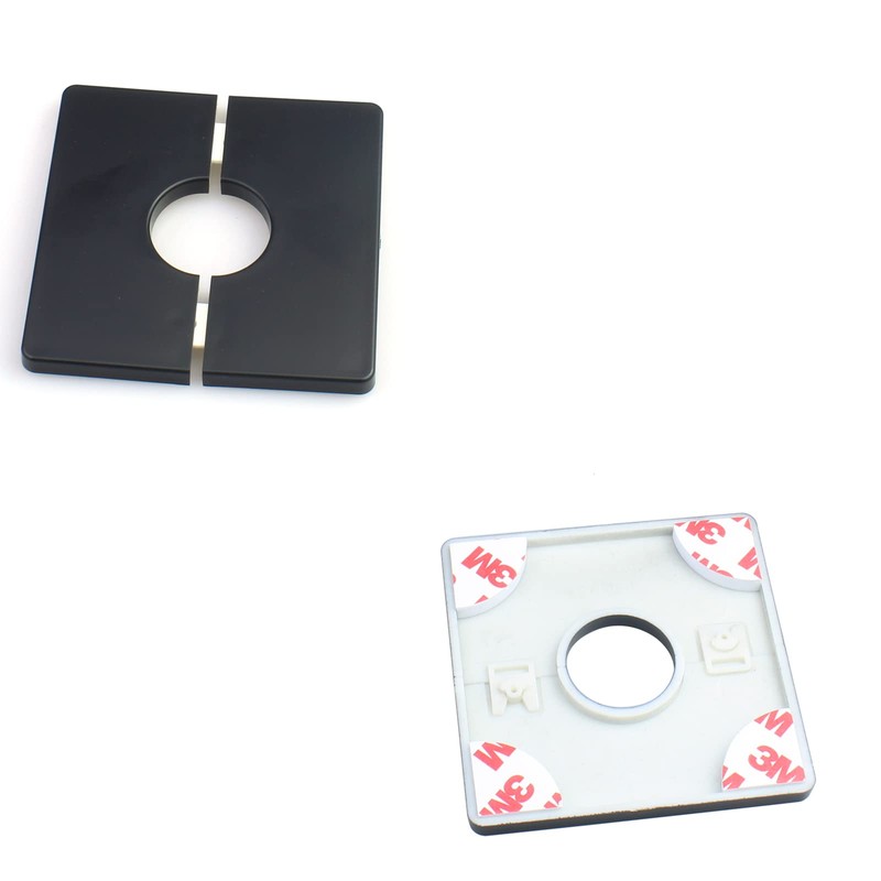 FDXGYH 2 Pcs 2.0 Inch ABS Wall Split Flange Self-Adhesive