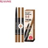 KISS ME Heavy Rotation Hard Edge Eyebrow Pencil 1+1 Limited Special Set 2items, Color:01 Caramel Brown