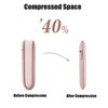 Space Saving Hanging Garment Bag with Self Compression Zipper, Compression