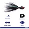 Mustad Big Eye Bucktail 1.5oz Black 6/0