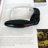 Folding Magnifying Glass with Light, 3X Rectangular LED Folding Handle
