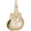Rembrandt Castanet Charm - Metal - Gold-Plated Sterling Silver