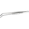 Winco 8" Heavy-Duty Plating/Tweezer Tong, Curved
