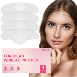 TEAWOO Reusable Forehead Wrinkle Patches | Forehead Wrinkles Treatment | Reusable Silicone Smoothing Pads for Brow Lift | Patches For Wrinkles | Non Invasive Reusable Wrinkle Smoothers | 4 Patches