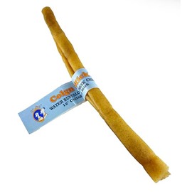 QT Dog Water Buffalo Collagen Stick 12" - All Natural Long Lasting Dog Chews, Single Ingredient, Protein-Packed, Gluten & Grain Free, Odor-Free Dental Chews, Ideal for All Breed Sizes - Banded