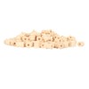 200Pcs Wooden Spools 0.55in 0.51in Unfinished Polished Wood Smoothing Wooden