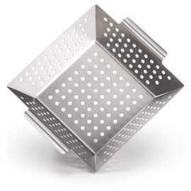 Blumtal grill basket made of 100% stainless steel – perfect for barbecue vegetables, suitable for all types of barbecues., medium