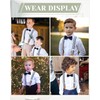 Child Kids Suspender Bowtie Sets - Y Shape Adjustable Suspender