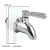 Walkinginrain Beverage Dispenser Replacement Spigot,Stainless Steel Spigot for Water Dispenser,Drink