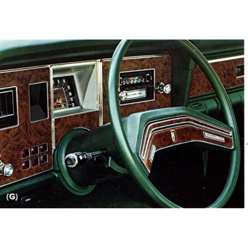 Mercury 1975-1980 Mercury Monarch Dash Panel, Vinyl Restoration Decal Kit,
