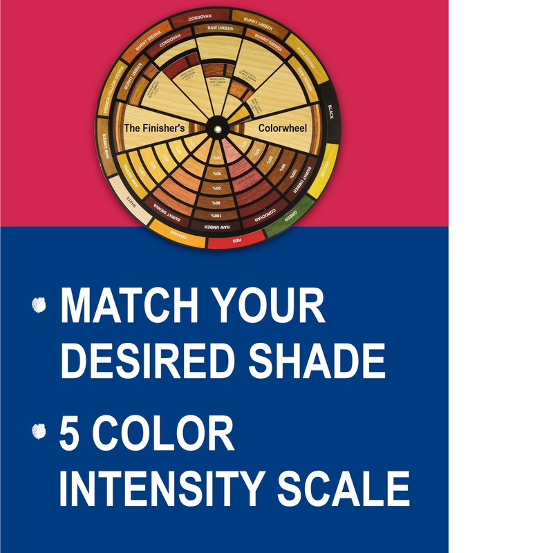Mohawk Finisher's Colorwheel, Wood Finish, M900-1050, 9-Inch-Diameter Color Wheel
