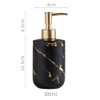 Hand Soap Dispenser With Marbling for Bathroom, White Dish Soap