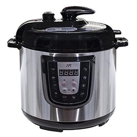 SPT EPC-14DA: 6-Quart Digital Stainless Steel Electric Pressure Cooker, BLACK