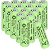 Yibatopow 16 Packs1.2V AA 300mAh Solar Lights Batteries Ni-MH Rechargeable