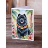 Caroline's Treasures Chow Chow Luau Greeting Cards Pack of 8