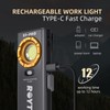 ROYTOA Pocket Flashlight Rechargeable Work Light EDC Slim Flat Flashlight