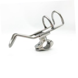 Totority 2pcs Stainless Steel Fishing Rod Holder Rotation Fishing Rack for Boats and Anglers Silver