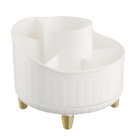 Make Up Organizer Drehbar Rotating Kosmetik, 360°Drehbarer Pinsel Organizer, Schminktisch Badezimmer Aufbewahrung Organizers Pinselhalter für Zimmer Decor Frisiertisch, Schlafzimmer, Bad