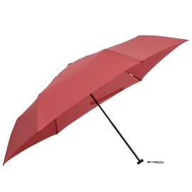 mabu SMV-41441 Folding Umbrella, Men's, Women's, Lightweight, 6 Ribs, Durable, Fiber Construction, Rain or Shine, Carmine, Ribs, 21.7 inches (55 cm), Diameter 39.0 inches (99 cm), Basic Light Multi Mini R, Red