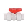 PATIKIL 32mm ID Double Union Ball Valve, 1 Pack PVC