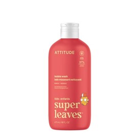 ATTITUDE Little Leaves, lavado de burbujas hipoalergénico y natural, mango, 16 onzas líquidas