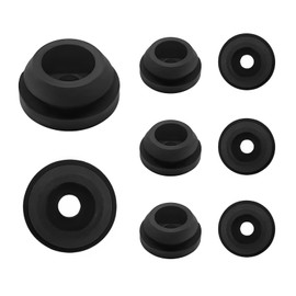 BWBWND 8 PCS RV Stove Top Grommets, Rubber Cover Grommet Replacement Protect Cooktop from Scratches, Round Stovetop Grates Grommet Kit for Camper Trailer Kitchen, Car Accessories