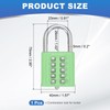 sourcing map Combination Padlock, 10-Digit Push Button Padlock 5-Position Locking