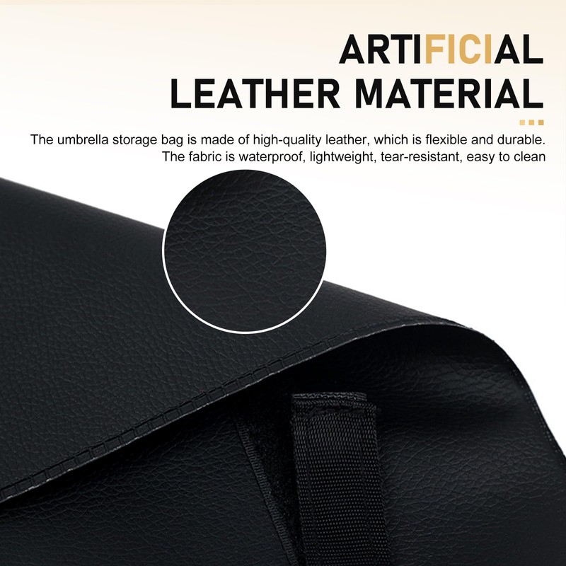 Zigeiya Car Umbrella Storage Bag, Waterproof Faux Leather Organizer with