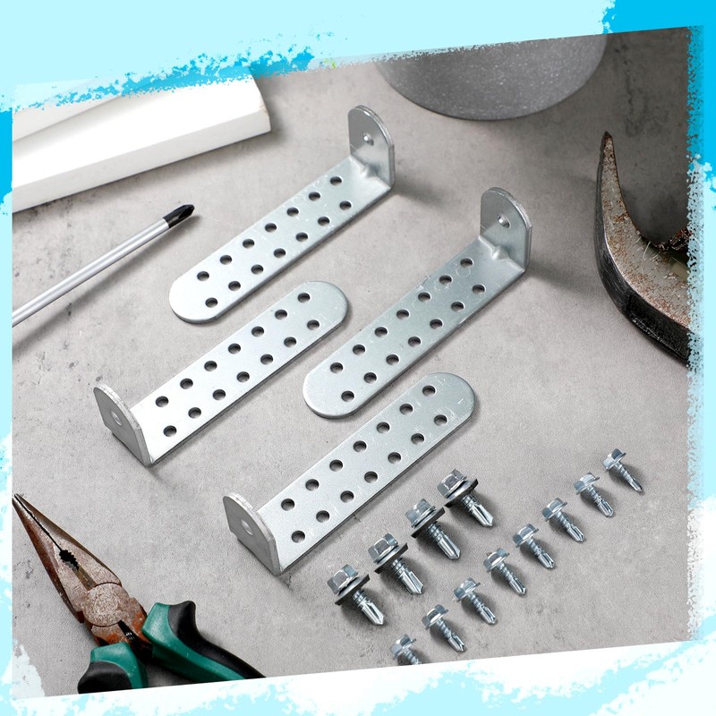 MorningRo 4 Pack Hurricane Condenser Brackets with Screws 4-1/4'' Hurricane